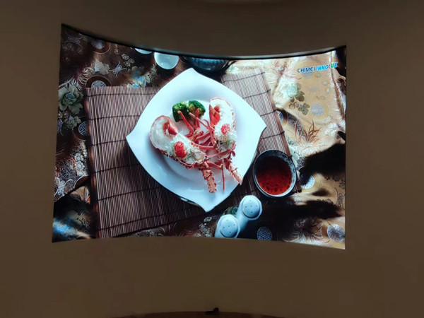 大洼室内P2.5弧形LED屏